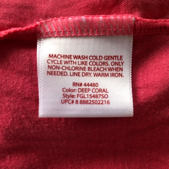 Faded Glory Coral 3/4 - long sleeves , XL (16-18) - Picture 6 of 6